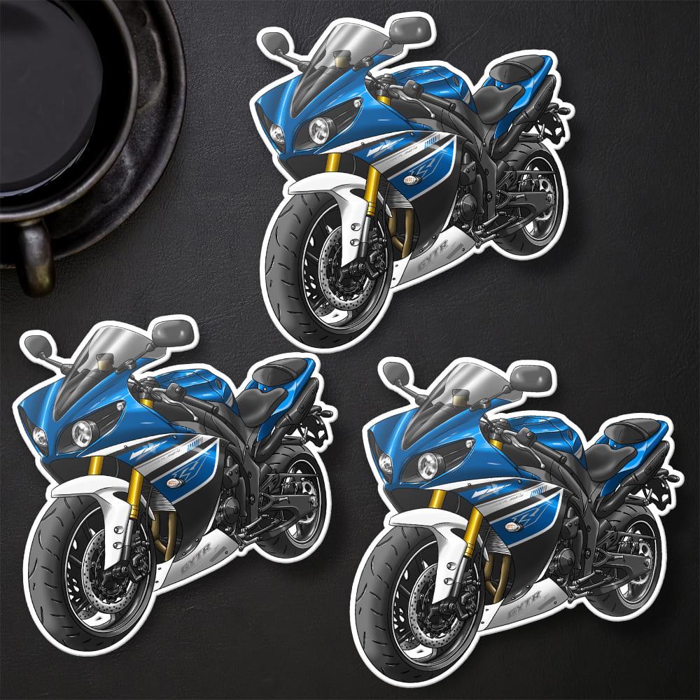 Yamaha YZF-R1 2013-14 Inspired Stickers - Set of 3 Motorcycle Decals for Riders