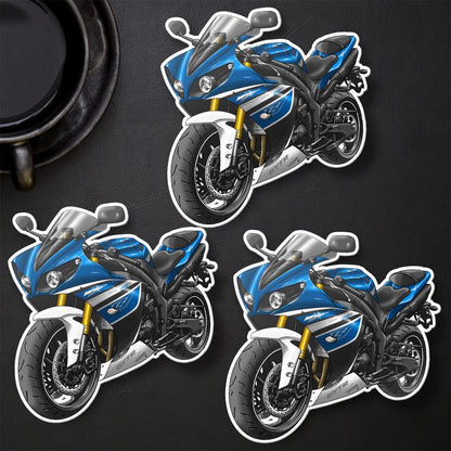 Yamaha YZF-R1 2013-14 Inspired Stickers - Set of 3 Motorcycle Decals for Riders