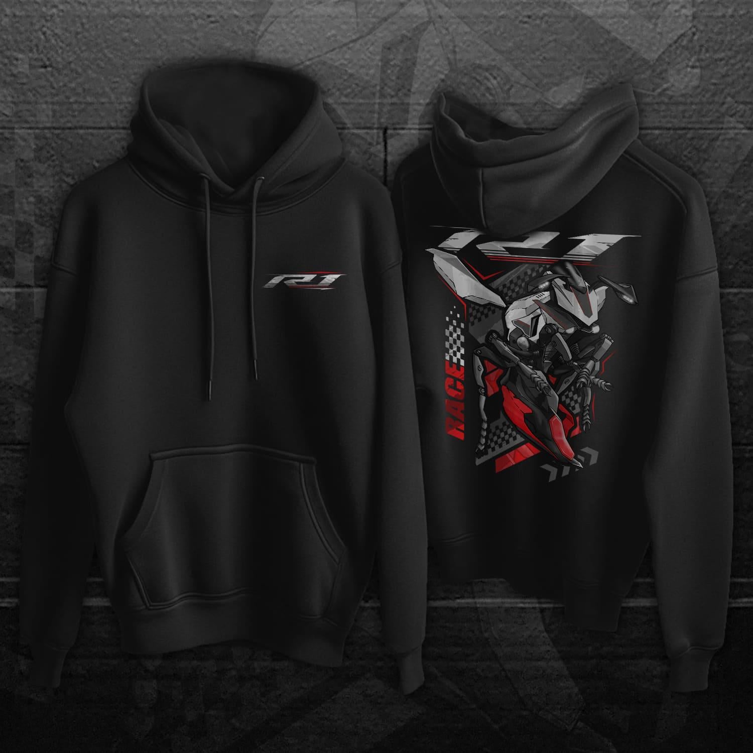 Yamaha YZF-R1 2015-17 Inspired Hoodie - Motorcycle Sweatshirt for Riders