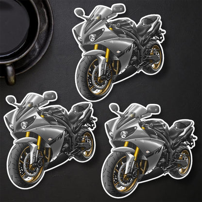Yamaha YZF-R1 2013-14 Inspired Stickers - Set of 3 Motorcycle Decals for Riders