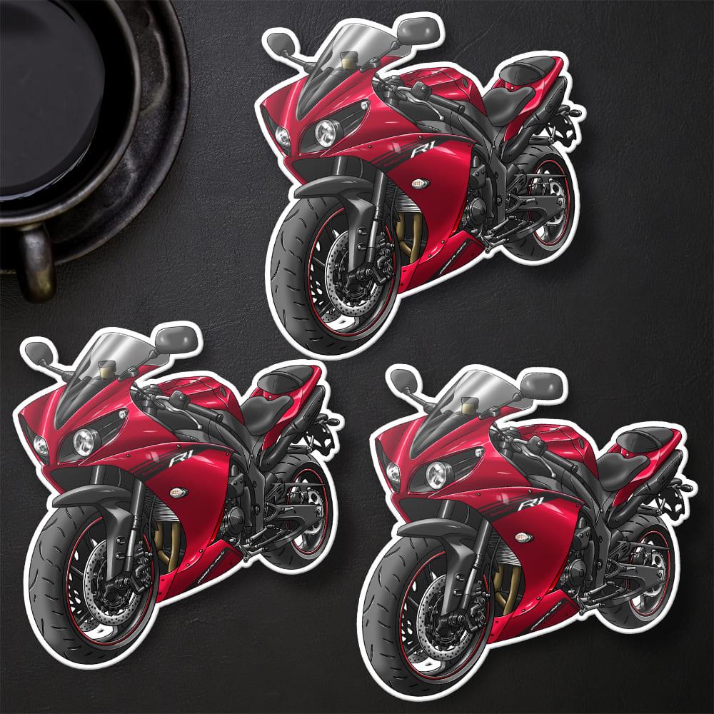 Yamaha YZF-R1 2013-14 Inspired Stickers - Set of 3 Motorcycle Decals for Riders