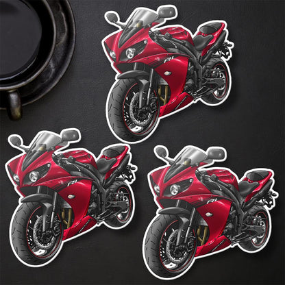 Yamaha YZF-R1 2013-14 Inspired Stickers - Set of 3 Motorcycle Decals for Riders