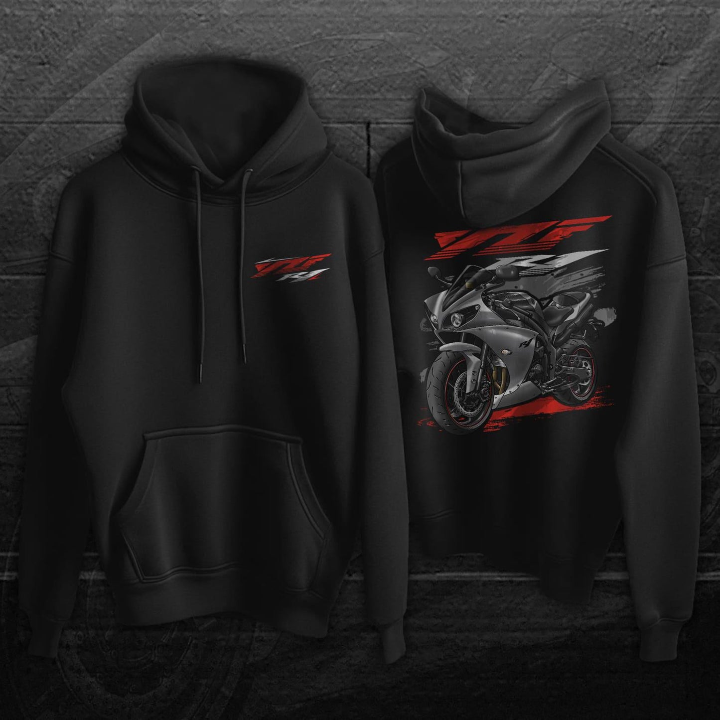 Yamaha YZF-R1 2013-14 Inspired Hoodie - Motorcycle Sweatshirt for Riders