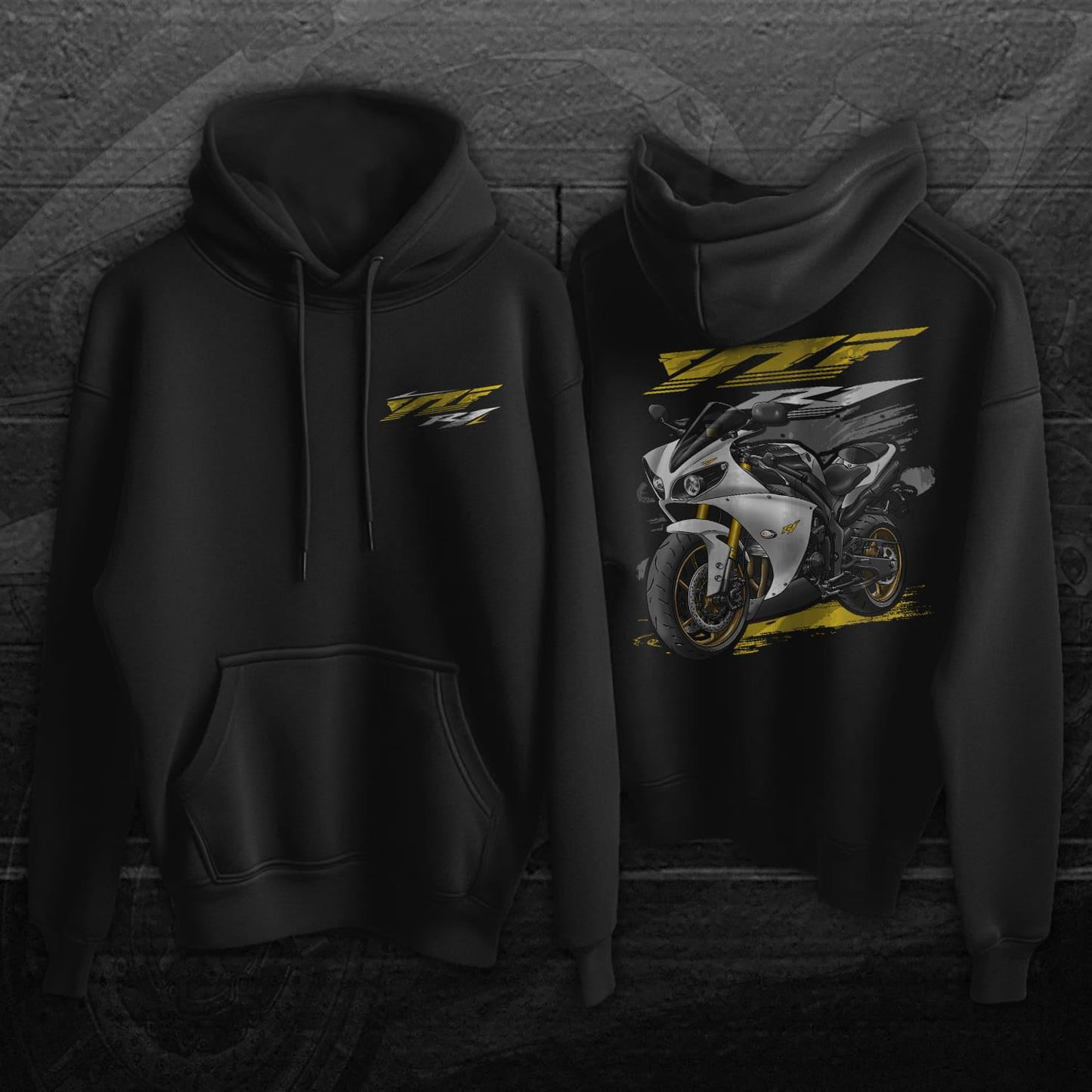 Yamaha YZF-R1 2012 Inspired Hoodie - Motorcycle Sweatshirt for Riders