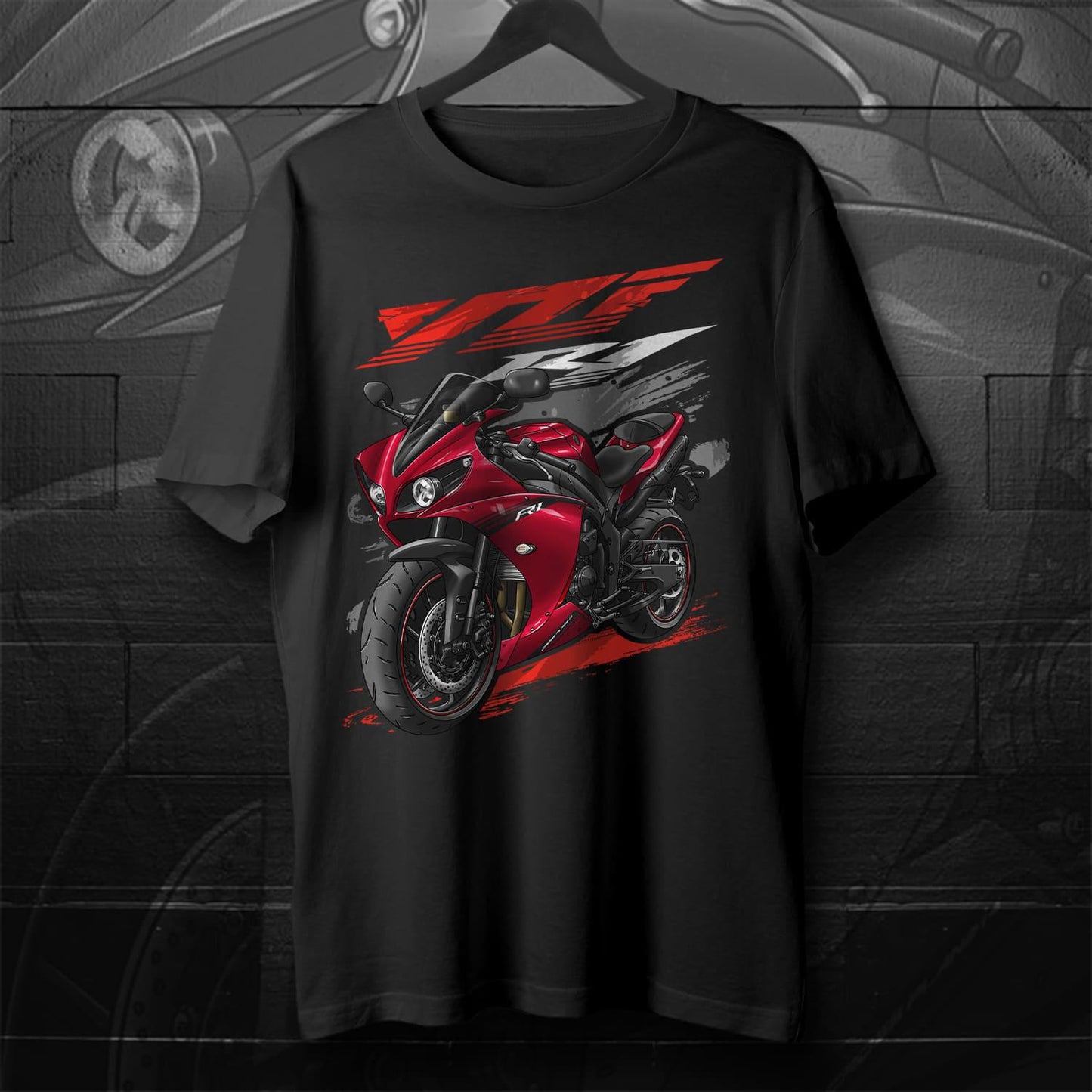 Yamaha YZF-R1 2013-14 Inspired T-Shirt - Motorcycle Tee Shirt for Riders
