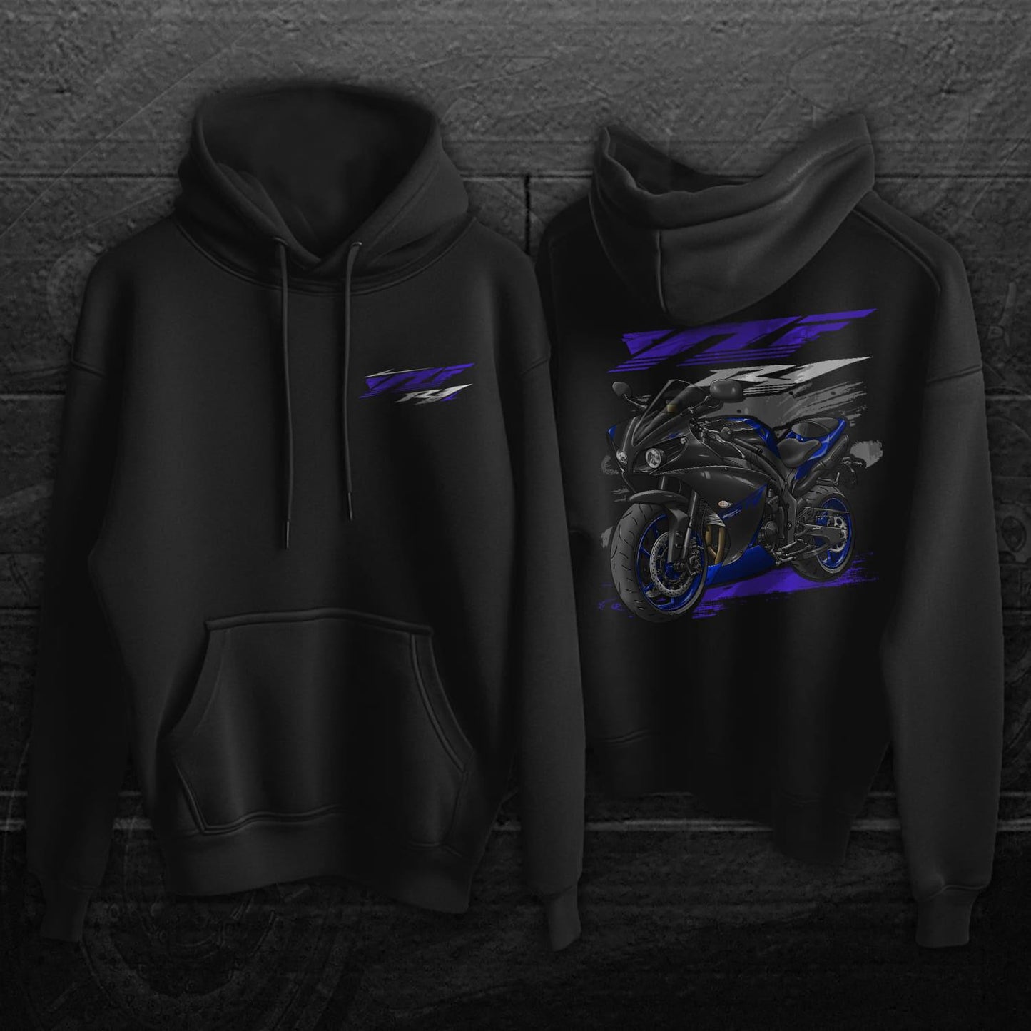 Yamaha YZF-R1 2013-14 Inspired Hoodie - Motorcycle Sweatshirt for Riders