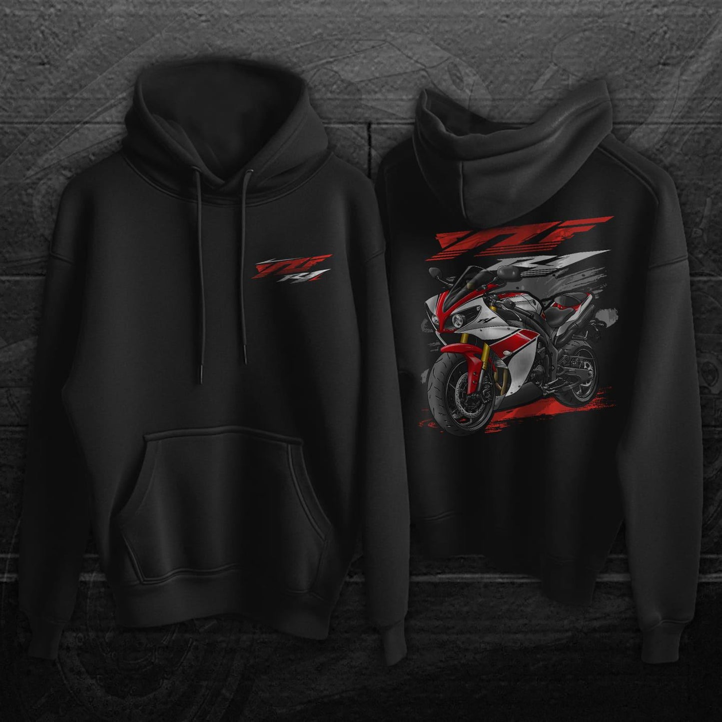 Yamaha YZF-R1 2012 Inspired Hoodie - Motorcycle Sweatshirt for Riders