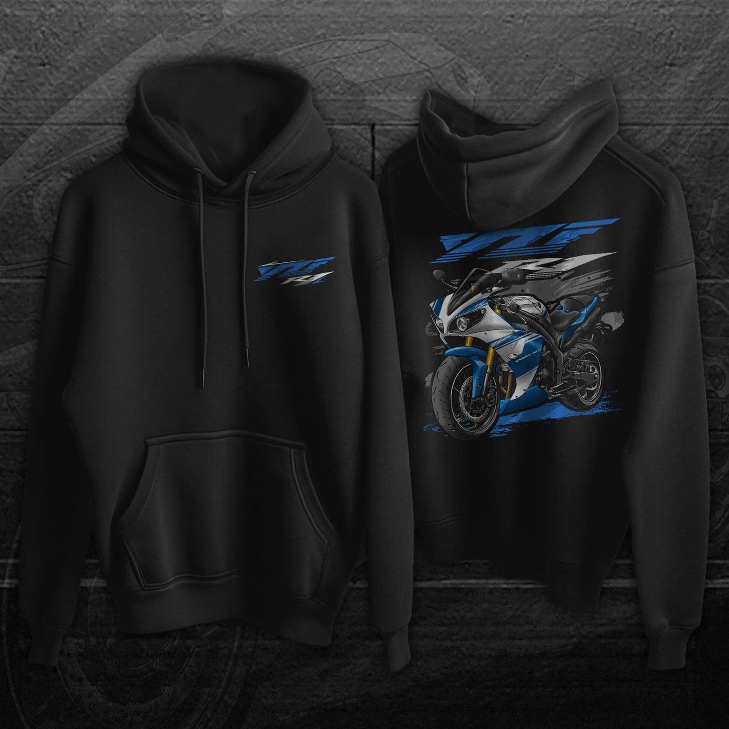 Yamaha YZF-R1 2013-14 Inspired Hoodie - Motorcycle Sweatshirt for Riders