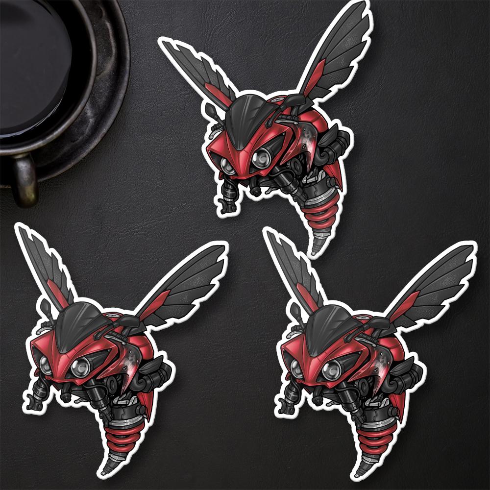 Yamaha YZF R1 Inspired Stickers - Set of 3 Motorcycle Decals for Riders