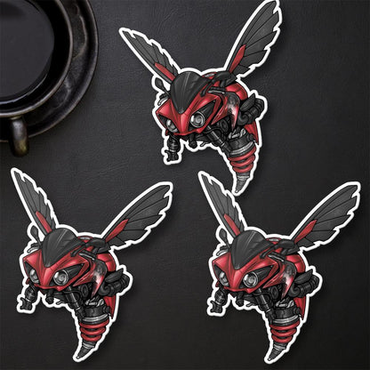 Yamaha YZF R1 Inspired Stickers - Set of 3 Motorcycle Decals for Riders