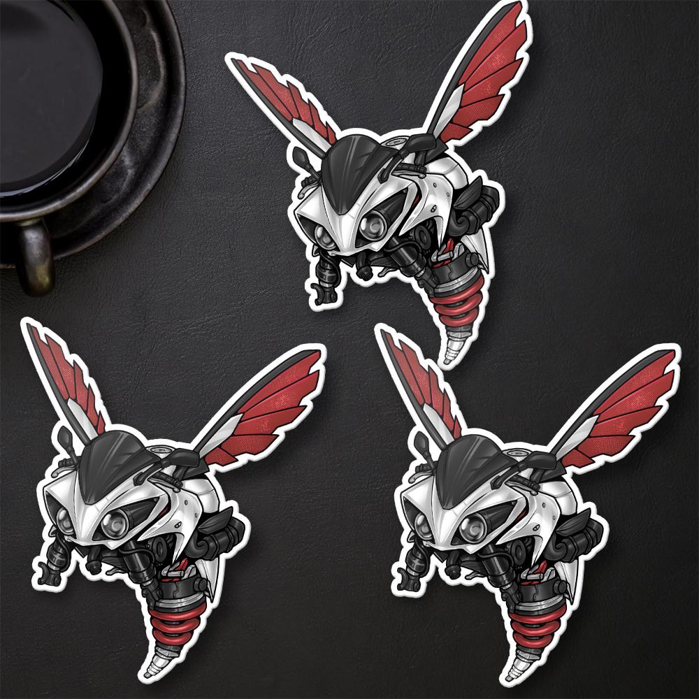 Yamaha YZF R1 Inspired Stickers - Set of 3 Motorcycle Decals for Riders