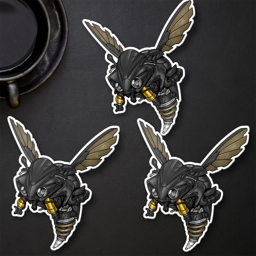 Yamaha YZF R1 Inspired Stickers - Set of 3 Motorcycle Decals for Riders