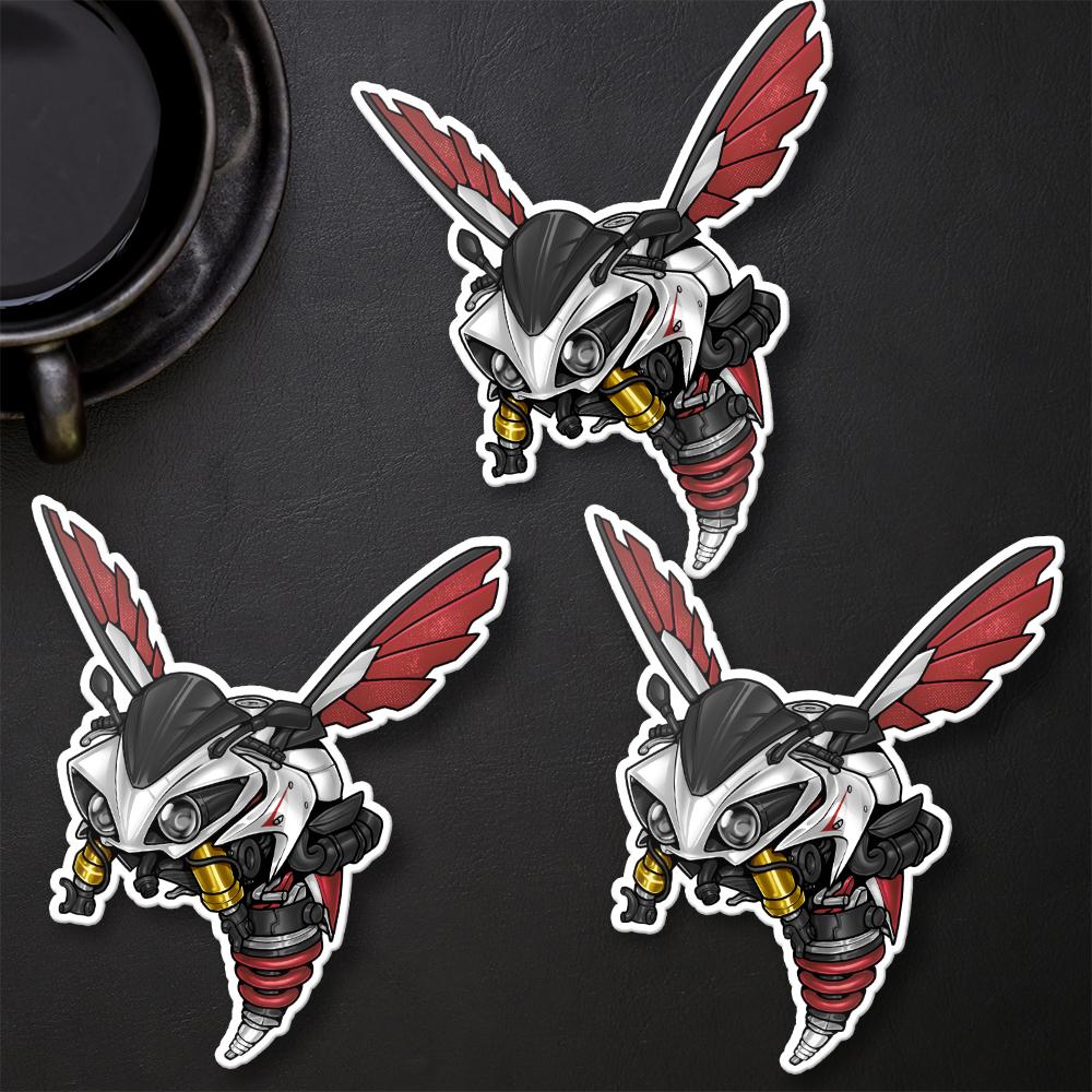 Yamaha YZF R1 Inspired Stickers - Set of 3 Motorcycle Decals for Riders