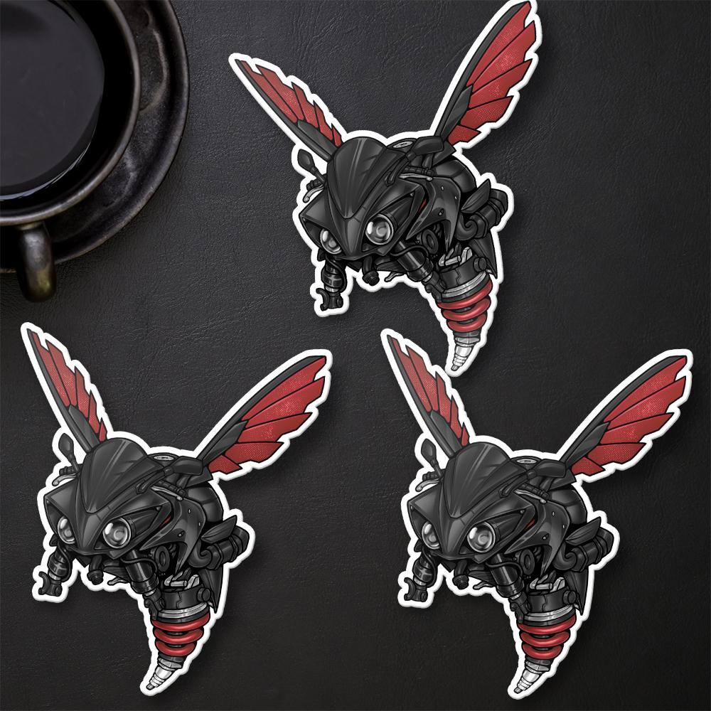 Yamaha YZF R1 Inspired Stickers - Set of 3 Motorcycle Decals for Riders
