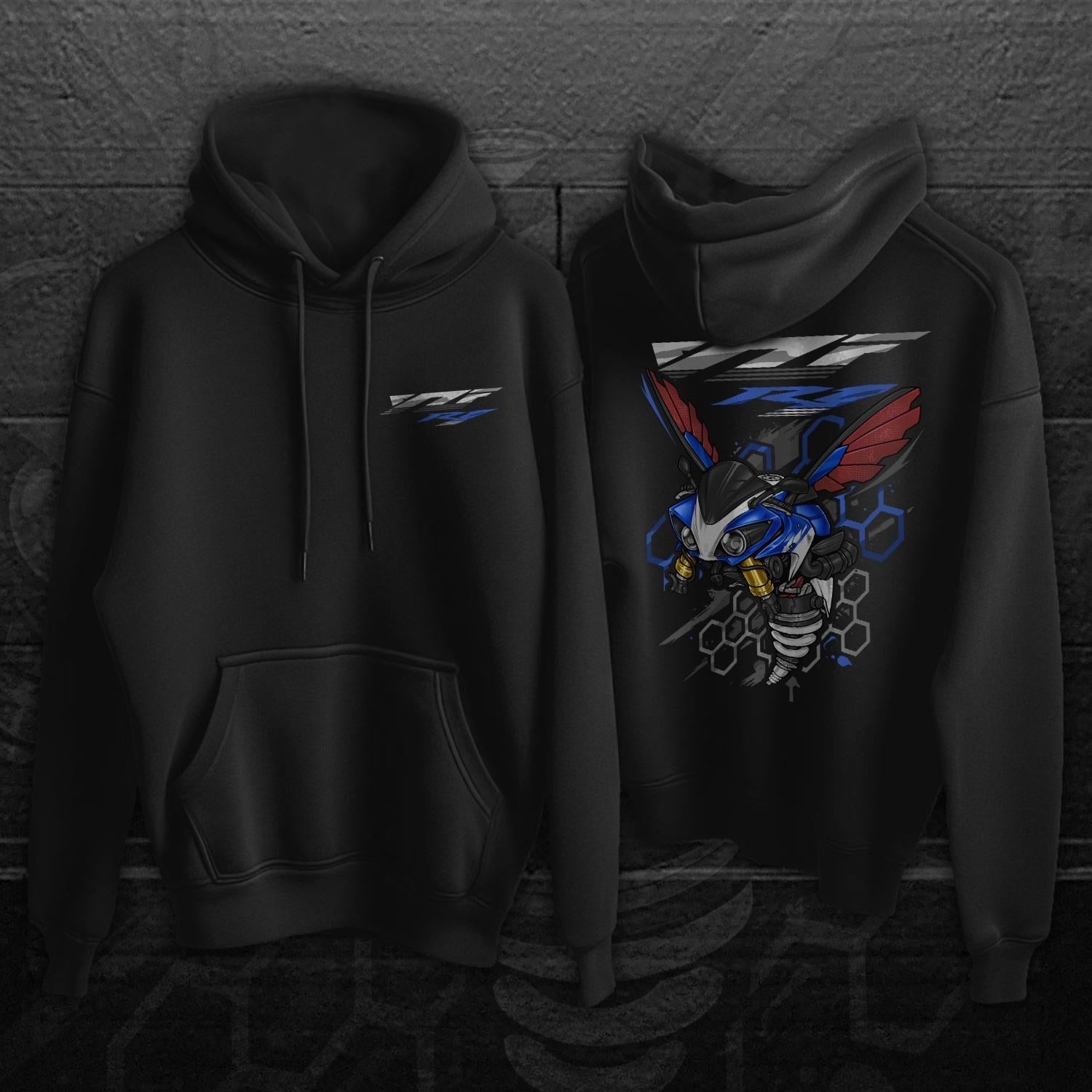 Yamaha YZF R1 Inspired Hoodie - Motorcycle Sweatshirt for Riders