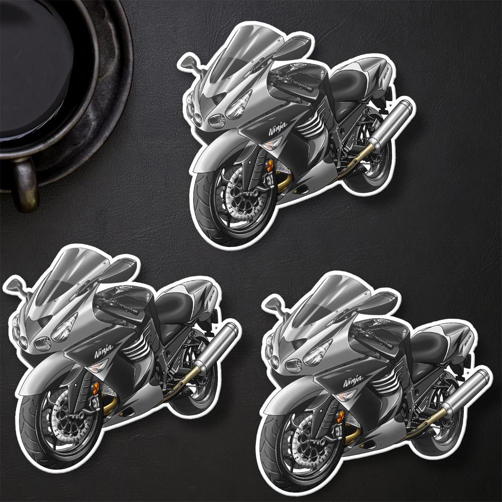 Kawasaki ZX-14 2010-11 Stickers - Set of 3 Motorcycle Decals for Riders