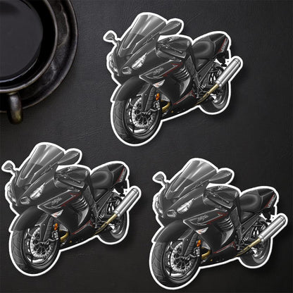 Kawasaki ZX-14 2010-11 Stickers - Set of 3 Motorcycle Decals for Riders