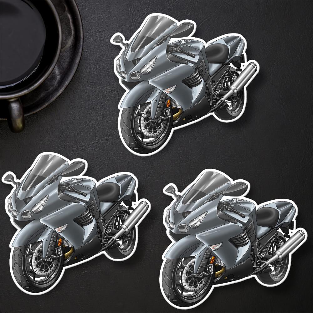 Kawasaki ZX-14 2006-07 Stickers - Set of 3 Motorcycle Decals for Riders