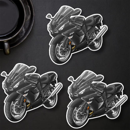 Kawasaki ZX-14 2006-07 Stickers - Set of 3 Motorcycle Decals for Riders