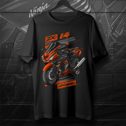 Kawasaki ZX-14 2008-09 Inspired T-Shirt - Motorcycle Tee Shirt for Riders