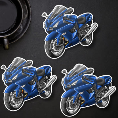 Kawasaki ZX-14 2006-07 Stickers - Set of 3 Motorcycle Decals for Riders