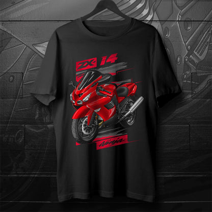 Kawasaki ZX-14 2006-07 Inspired T-Shirt - Motorcycle Tee Shirt for Riders