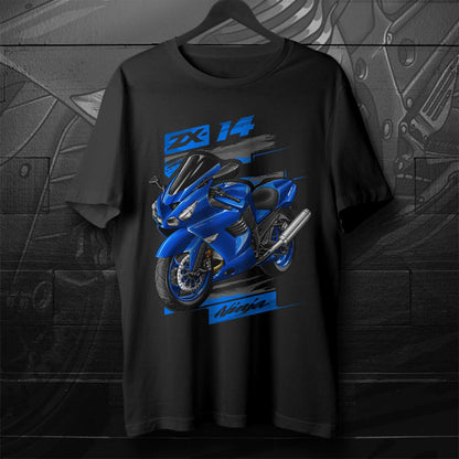 Kawasaki ZX-14 2006-07 Inspired T-Shirt - Motorcycle Tee Shirt for Riders