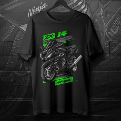 Kawasaki ZX-14 2006-07 Inspired T-Shirt - Motorcycle Tee Shirt for Riders