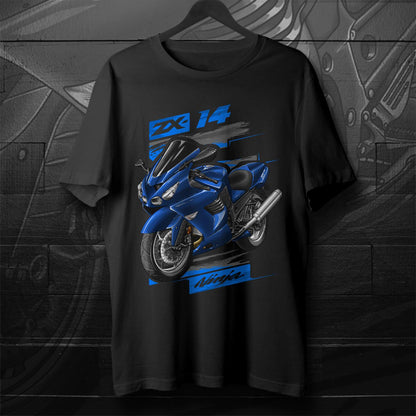 Kawasaki ZX-14 2006-07 Inspired T-Shirt - Motorcycle Tee Shirt for Riders