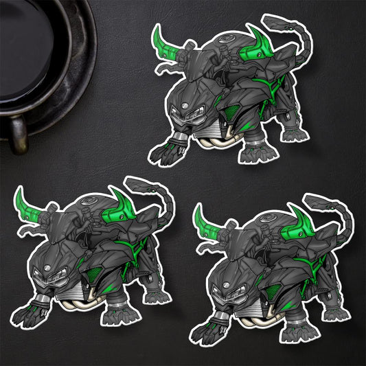 Kawasaki ZH2 & SE 2023-25 Stickers - Set of 3 Motorcycle Decals for Riders