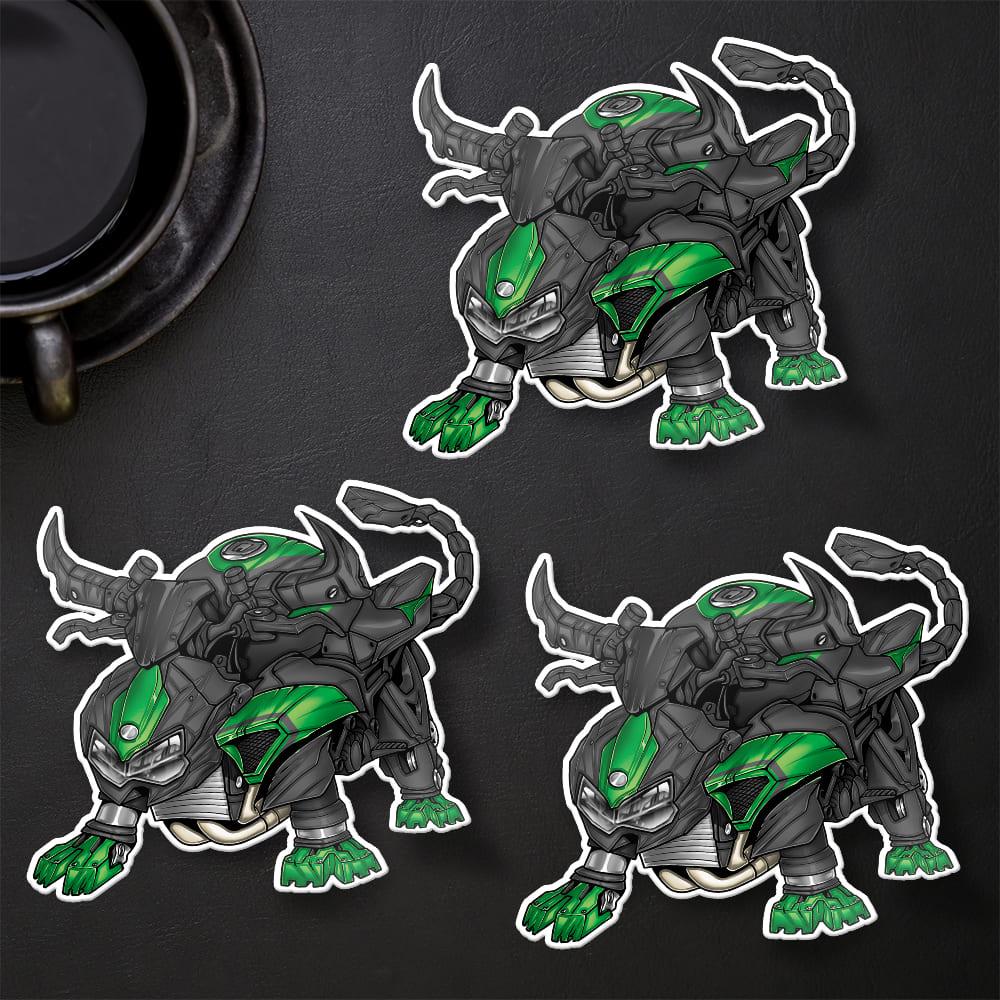 Kawasaki ZH2 & SE 2023-25 Stickers - Set of 3 Motorcycle Decals for Riders