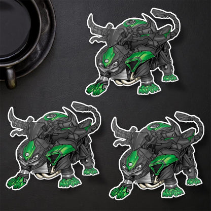 Kawasaki ZH2 & SE 2023-25 Stickers - Set of 3 Motorcycle Decals for Riders