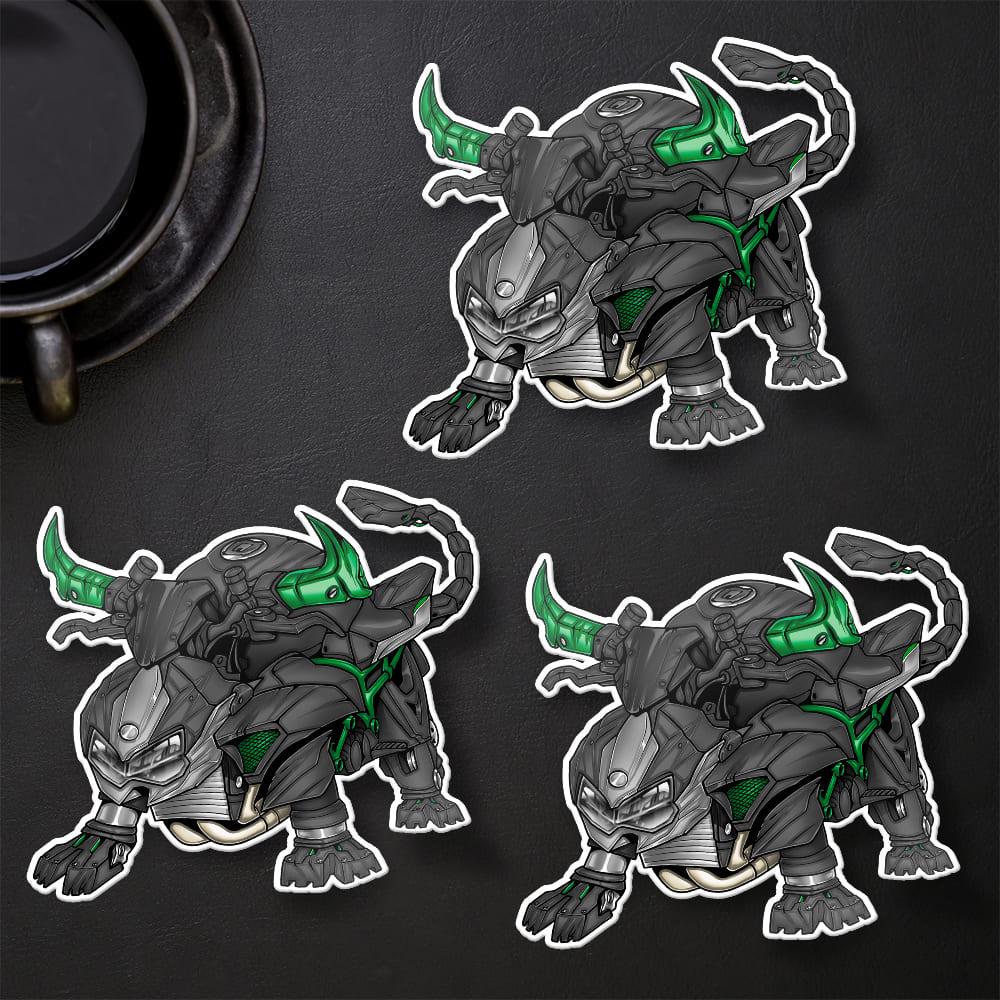 Kawasaki ZH2 & SE 2020-22 Stickers - Set of 3 Motorcycle Decals for Riders