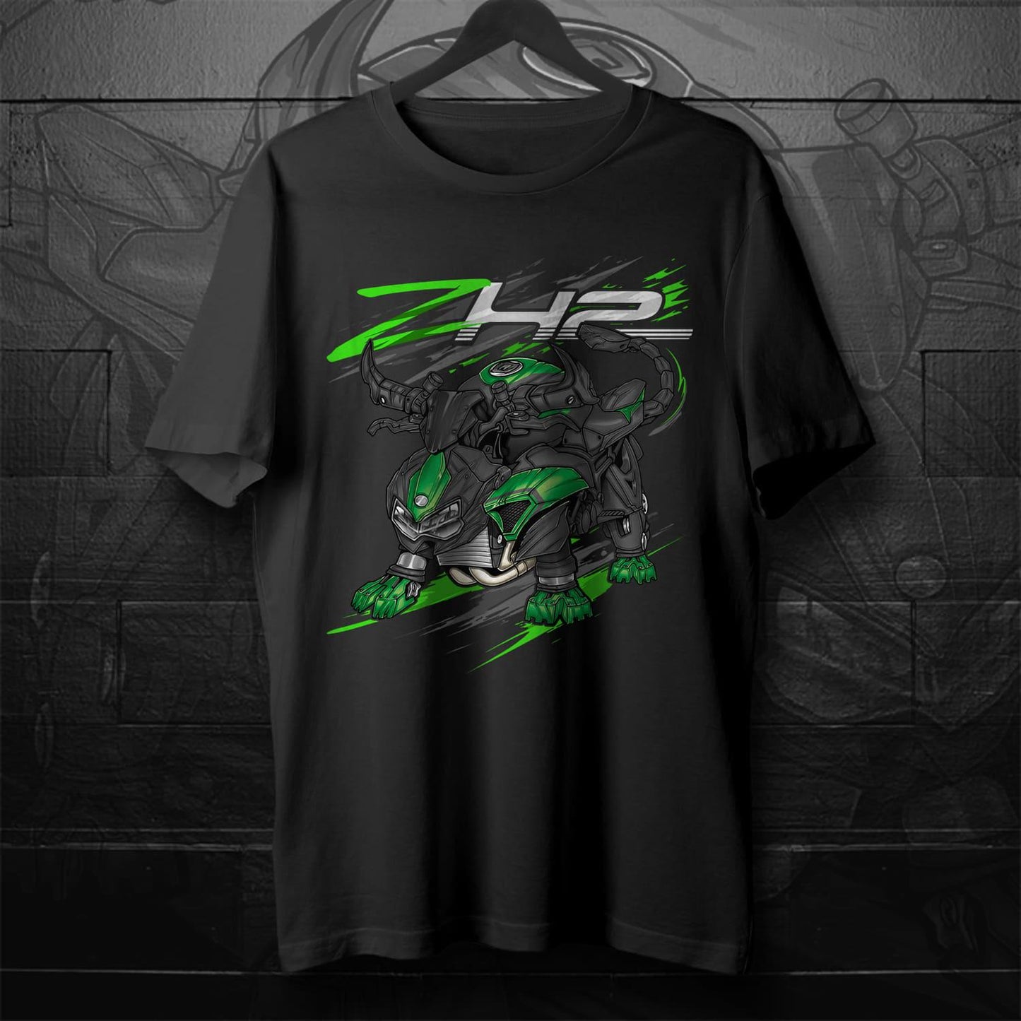 Kawasaki ZH2 & SE 2023-25 Inspired T-Shirt - Motorcycle Tee Shirt for Riders