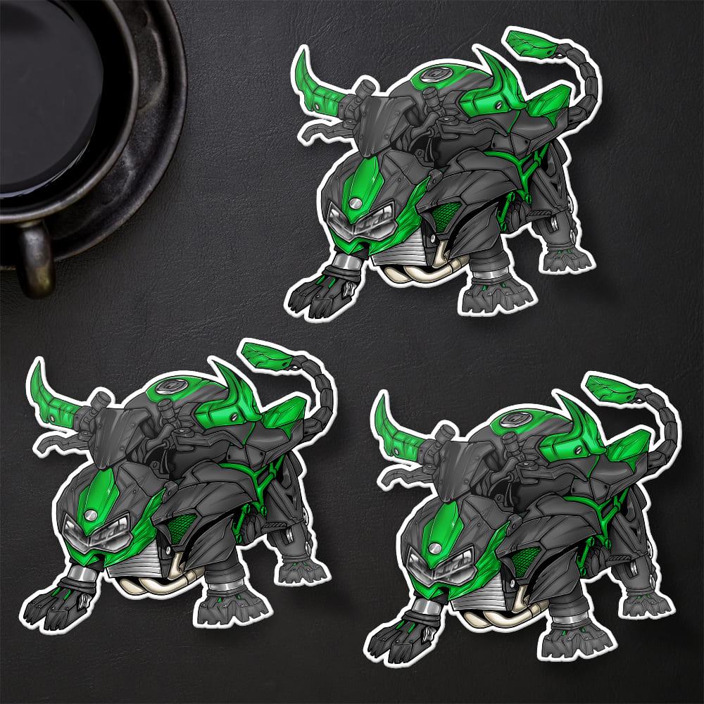 Kawasaki ZH2 & SE 2020-22 Stickers - Set of 3 Motorcycle Decals for Riders