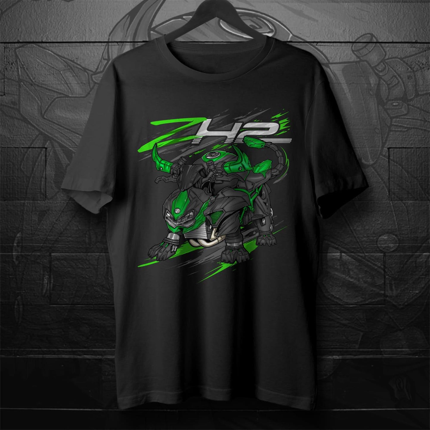 Kawasaki ZH2 & SE 2020-22 Inspired T-Shirt - Motorcycle Tee Shirt for Riders