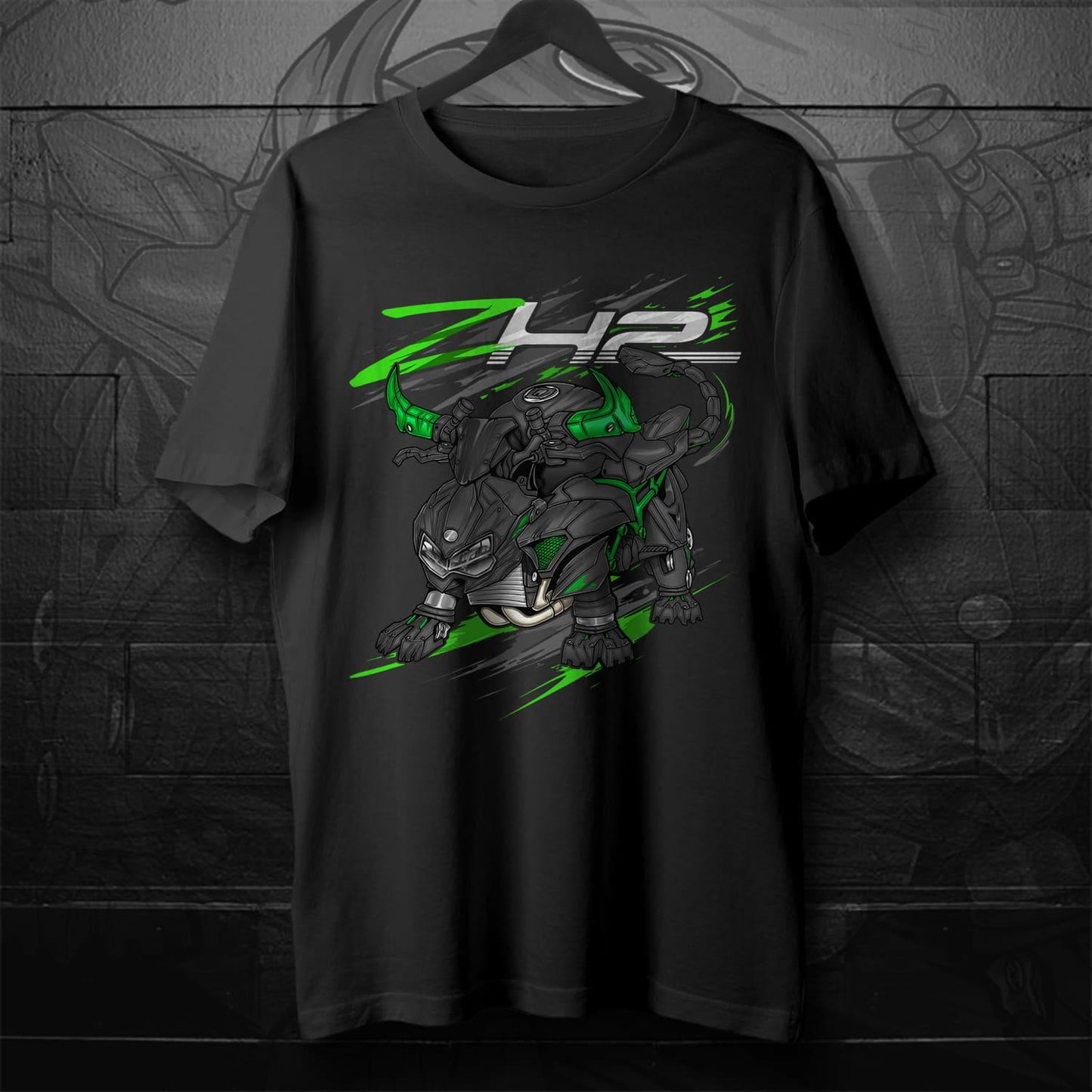 Kawasaki ZH2 & SE 2020-22 Inspired T-Shirt - Motorcycle Tee Shirt for Riders