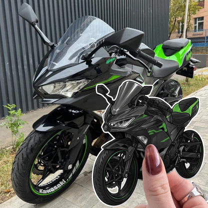 Kawasaki Ninja 400 2018-19 Stickers - Set of 3 Motorcycle Decals for Riders