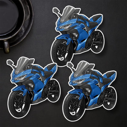 Kawasaki Ninja 400 2018-19 Stickers - Set of 3 Motorcycle Decals for Riders