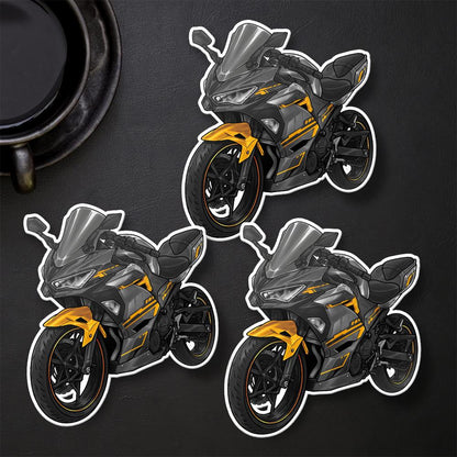 Kawasaki Ninja 400 2018-19 Stickers - Set of 3 Motorcycle Decals for Riders