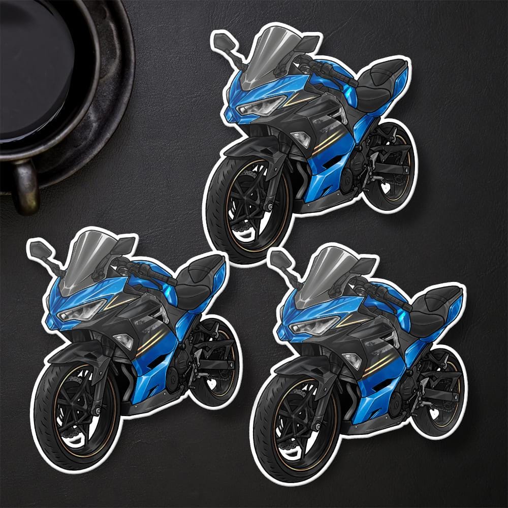 Kawasaki Ninja 400 2021-22 Stickers - Set of 3 Motorcycle Decals for Riders