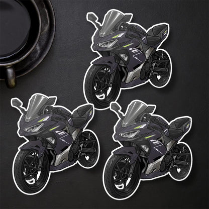 Kawasaki Ninja 400 2022-23 Stickers - Set of 3 Motorcycle Decals for Riders