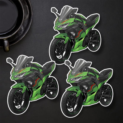 Kawasaki Ninja 400 2022-23 Stickers - Set of 3 Motorcycle Decals for Riders