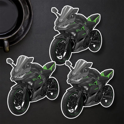 Kawasaki Ninja 400 2021-22 Stickers - Set of 3 Motorcycle Decals for Riders