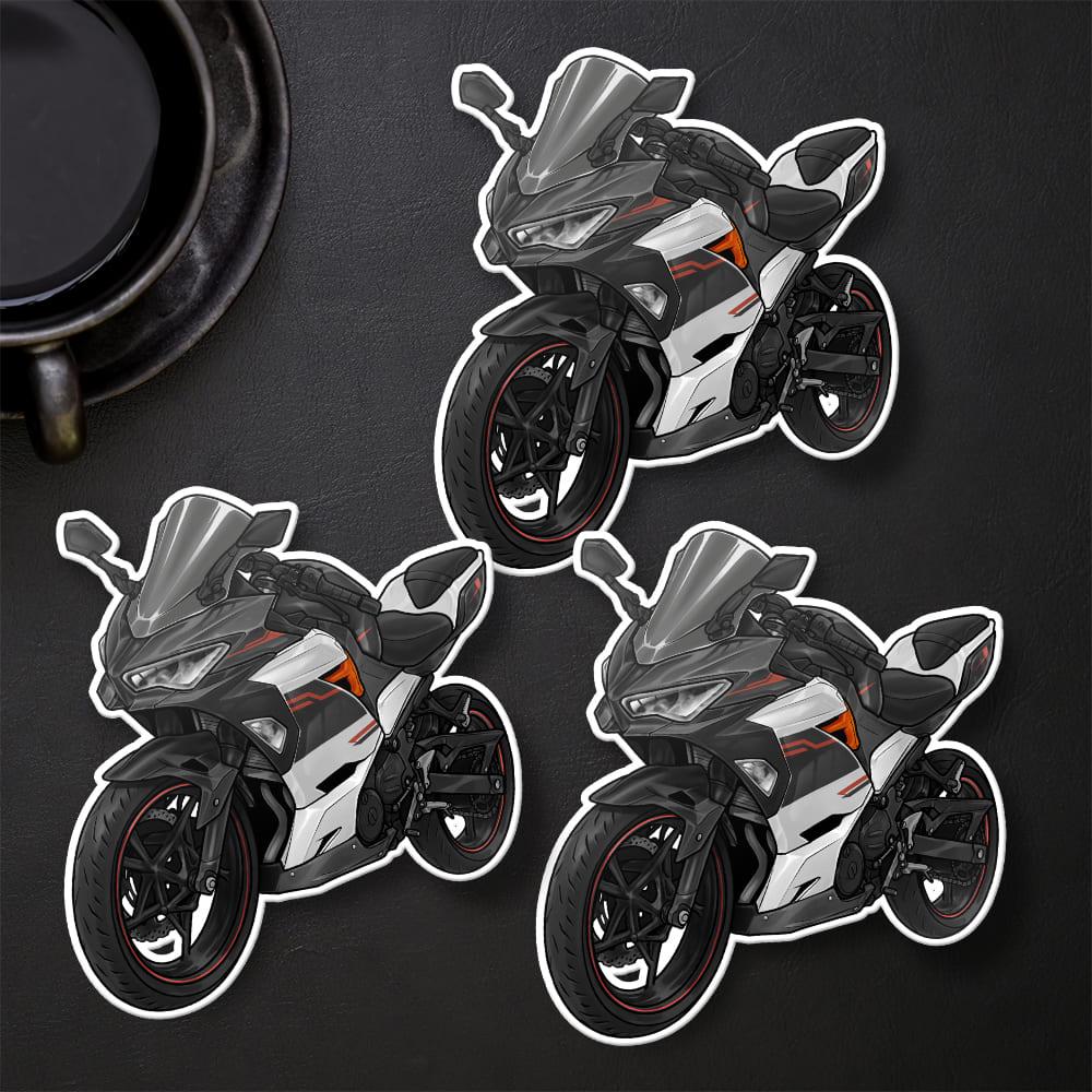 Kawasaki Ninja 400 2020-21 Stickers - Set of 3 Motorcycle Decals for Riders