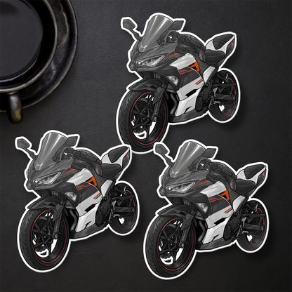 Kawasaki Ninja 400 2020-21 Stickers - Set of 3 Motorcycle Decals for Riders