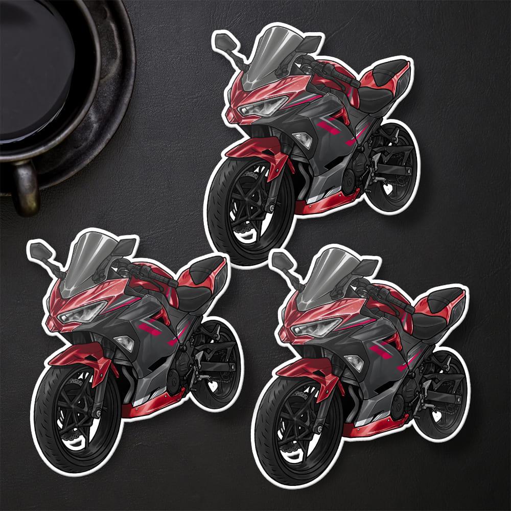 Kawasaki Ninja 400 2018-19 Stickers - Set of 3 Motorcycle Decals for Riders