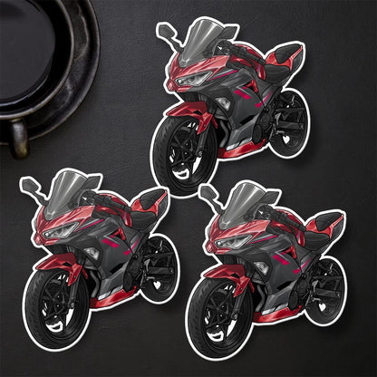 Kawasaki Ninja 400 2018-19 Stickers - Set of 3 Motorcycle Decals for Riders