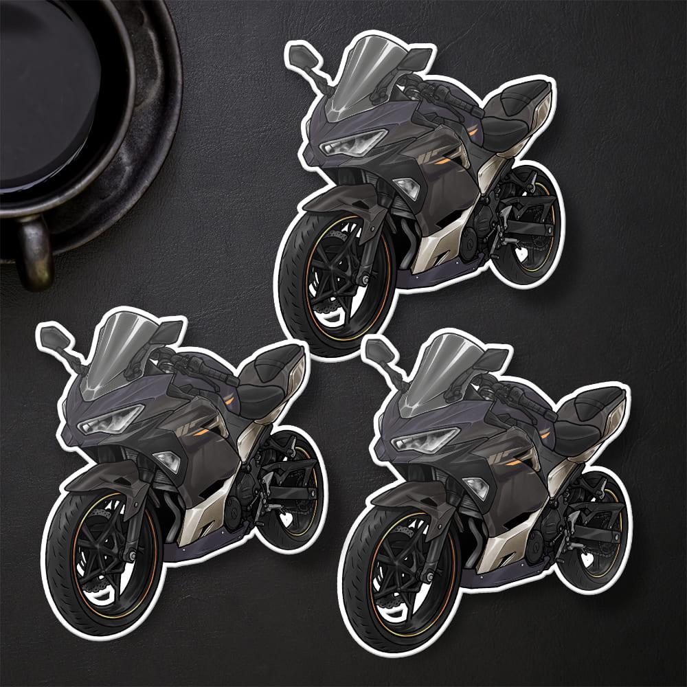 Kawasaki Ninja 400 2022-23 Stickers - Set of 3 Motorcycle Decals for Riders