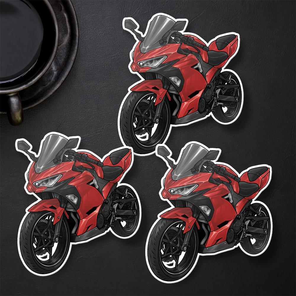 Kawasaki Ninja 400 2021-22 Stickers - Set of 3 Motorcycle Decals for Riders